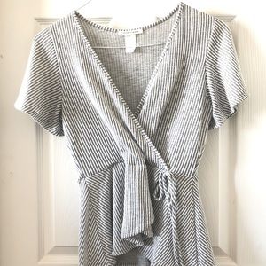 Mock Wrap Blouse